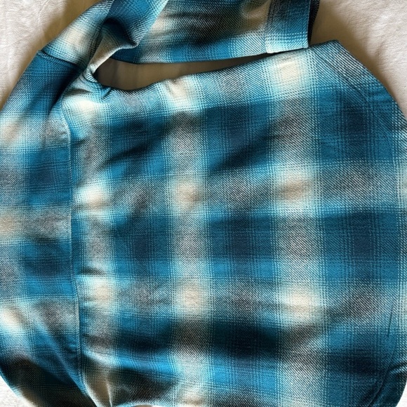 Pendleton Teal and White Plaid Shirt Jacket Shacket - Picture 10 of 10